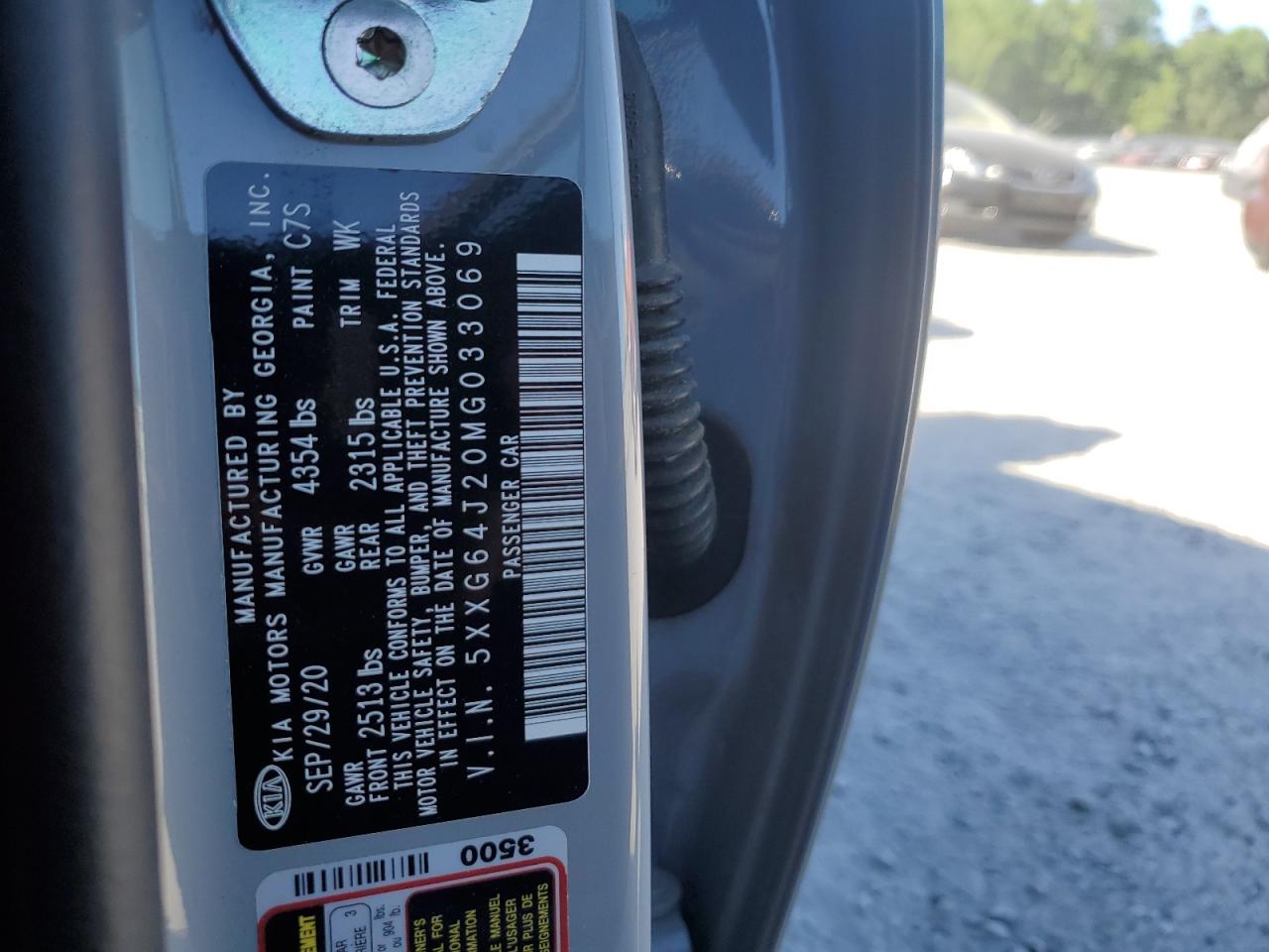 5XXG64J20MG033069 2021 Kia K5 Gt Line