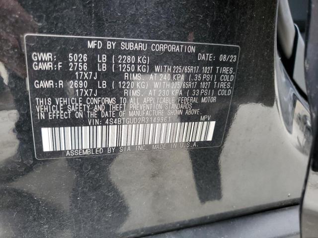 4S4BTGUD2R3149961 Subaru Outback Wi  13