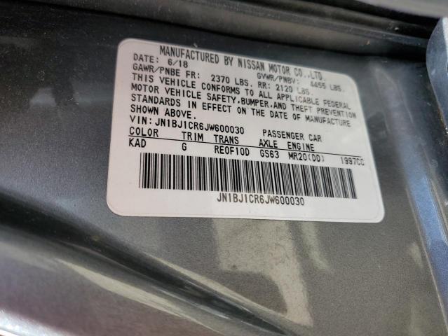 2018 Nissan Rogue Sport S VIN: JN1BJ1CR6JW600030 Lot: 50833554