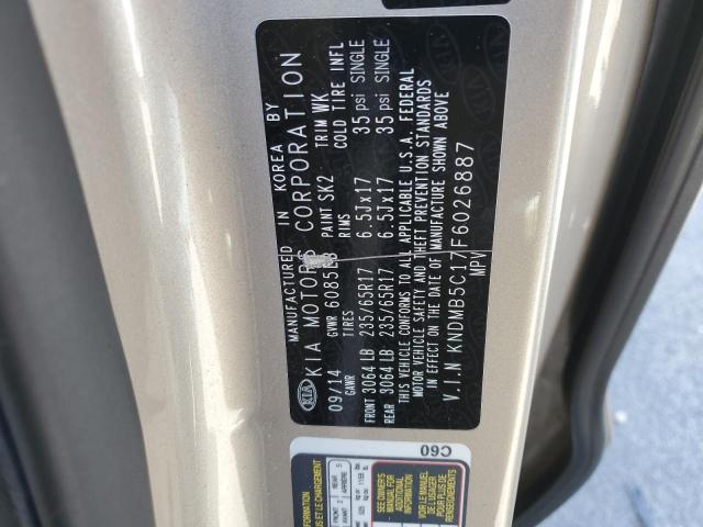 2015 KIA SEDONA LX - KNDMB5C17F6026887