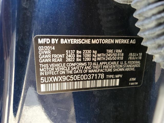 VIN 5UXWX9C50E0D37178 2014 BMW X3, Xdrive28I no.13