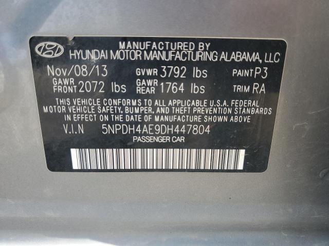 2013 Hyundai Elantra Gls VIN: 5NPDH4AE9DH447804 Lot: 50093094