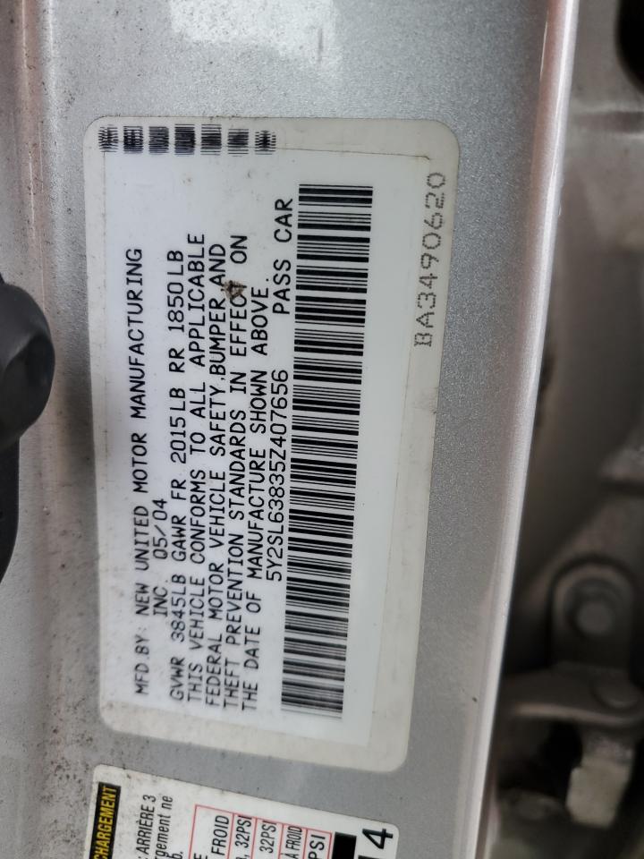 5Y2SL63835Z407656 2005 Pontiac Vibe