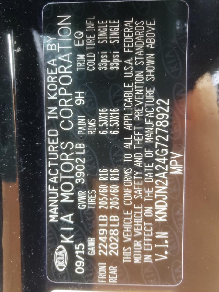 KNDJN2A24G7278922 2016 Kia Soul