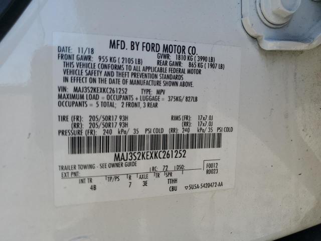 2019 Ford Ecosport Titanium VIN: MAJ3S2KEXKC261252 Lot: 50878444