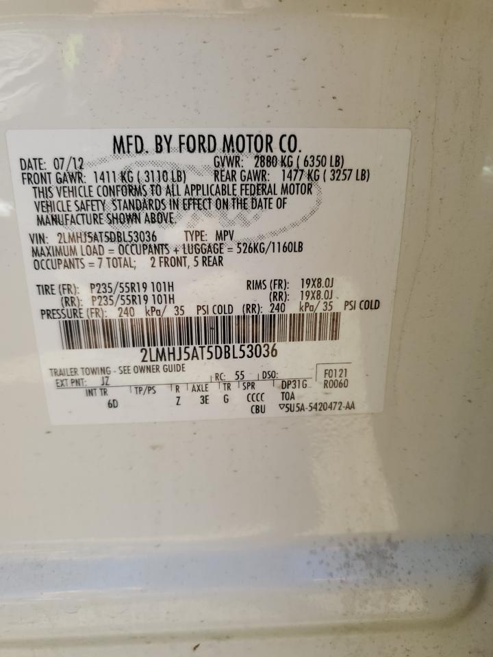 2LMHJ5AT5DBL53036 2013 Lincoln Mkt