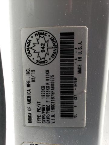 2015 HONDA ACCORD EX - 1HGCT1B75FA800575