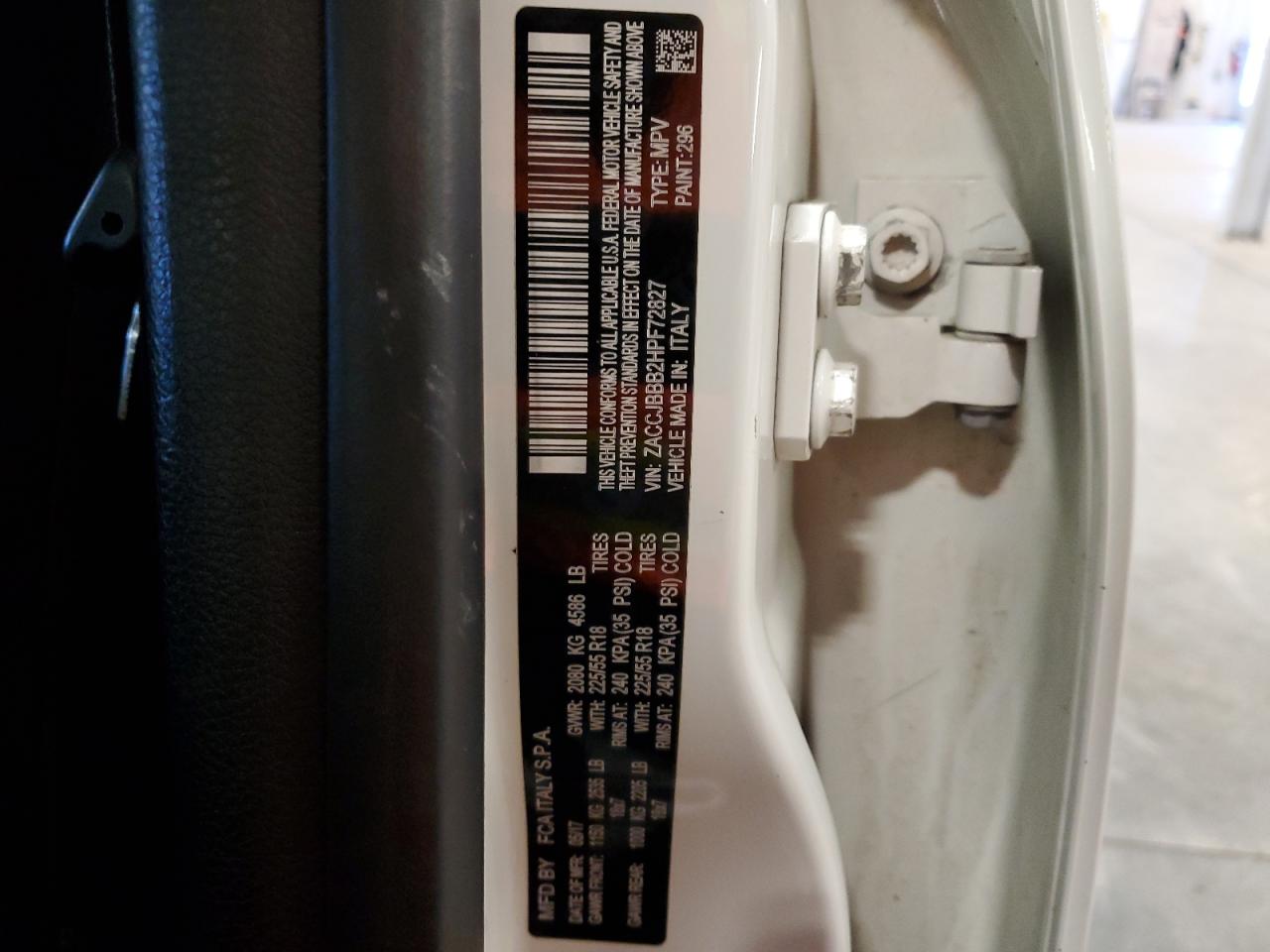 ZACCJBBB2HPF72827 2017 Jeep Renegade Latitude