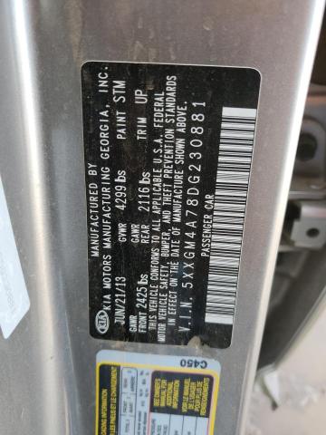 2013 Kia Optima Lx VIN: 5XXGM4A78DG230881 Lot: 50492254