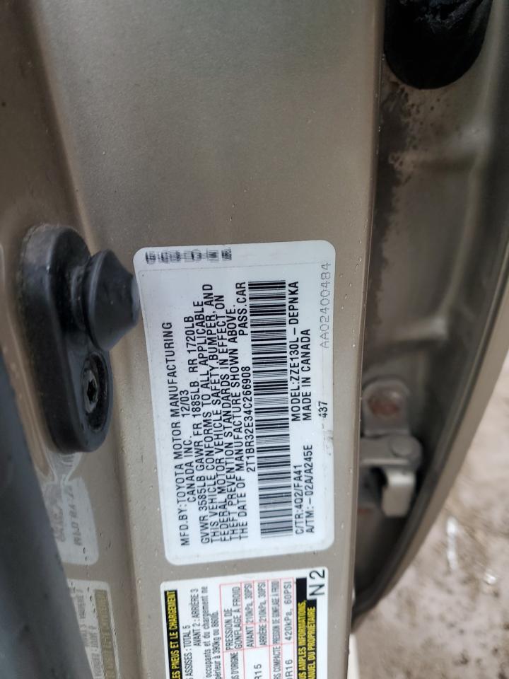 2T1BR32E34C266908 2004 Toyota Corolla Ce