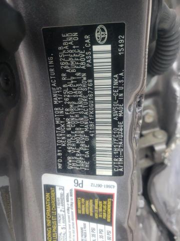 2016 Toyota Camry Le VIN: 4T1BF1FK0GU167768 Lot: 51813804