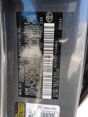 2007 Toyota Camry Ce VIN: 4T1BE46K47U047265 Lot: 49613804