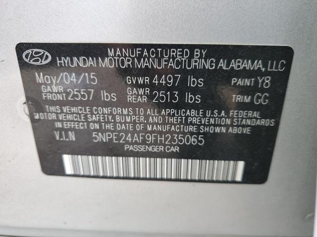 2015 HYUNDAI SONATA SE - 5NPE24AF9FH235065