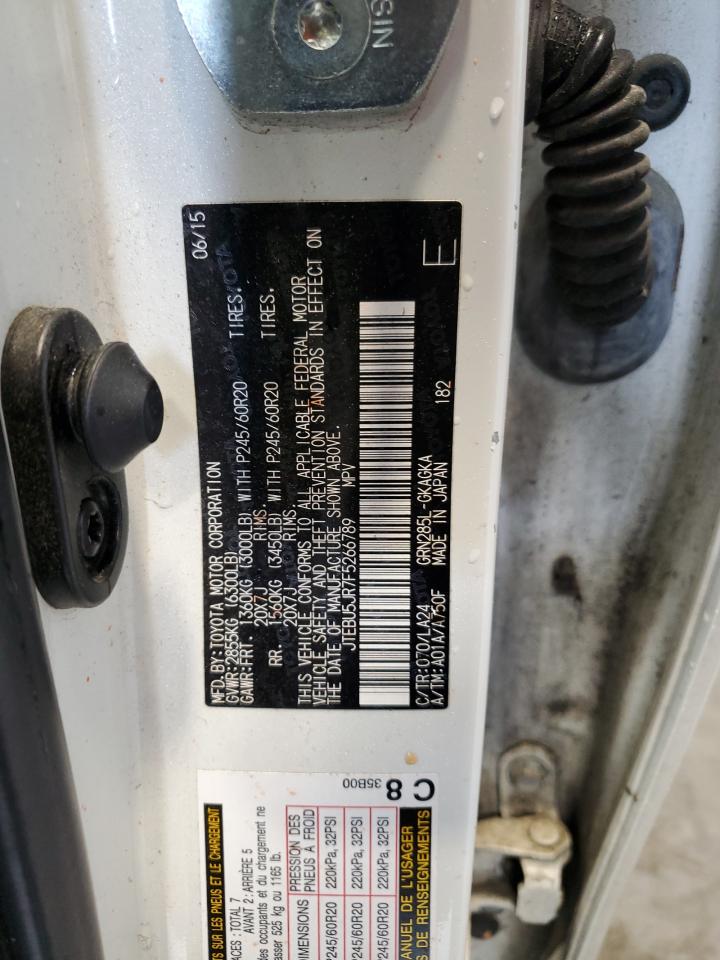 JTEBU5JR7F5266789 2015 Toyota 4Runner Sr5