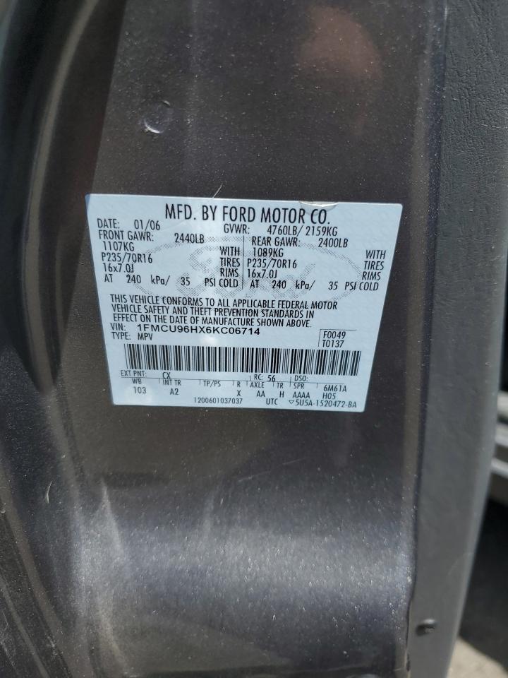 1FMCU96HX6KC06714 2006 Ford Escape Hev