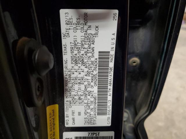 2013 Toyota Tacoma Double Cab Prerunner VIN: 5TFJU4GN9DX040611 Lot: 51710044