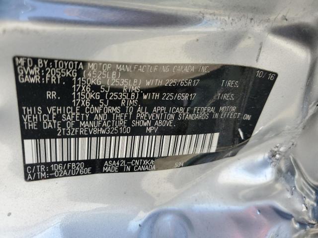2017 TOYOTA RAV4 LE - 2T3ZFREV8HW325100