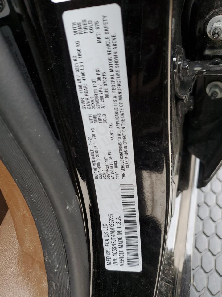 1C6SRFJT4MN735235 2021 Ram 1500 Laramie