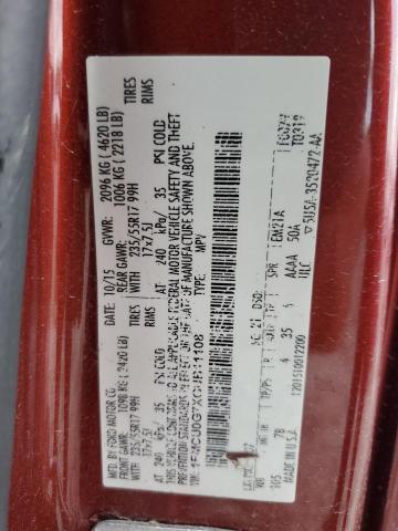 2016 FORD ESCAPE SE - 1FMCU0G7XGUB11108