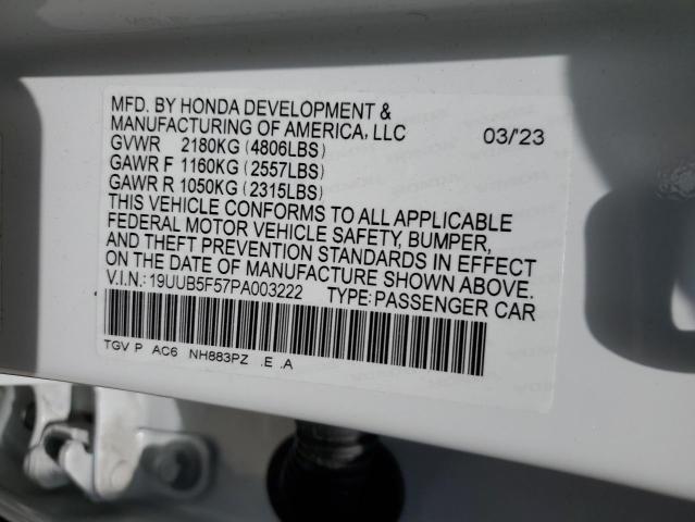 2023 ACURA TLX TECH A - 19UUB5F57PA003222