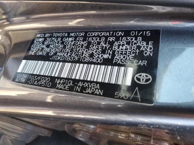 2015 Toyota Prius C VIN: JTDKDTB37F1089400 Lot: 50438964