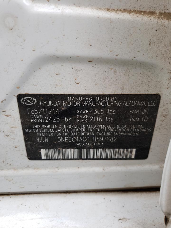 5NPEC4AC0EH893682 2014 Hyundai Sonata Se