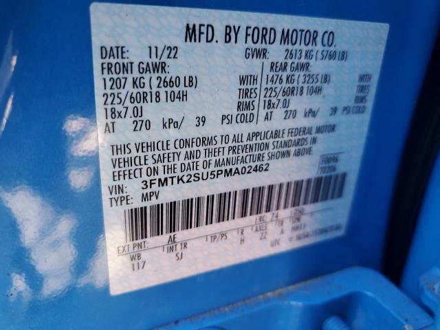 2023 FORD MUSTANG MA 3FMTK2SU5PMA02462