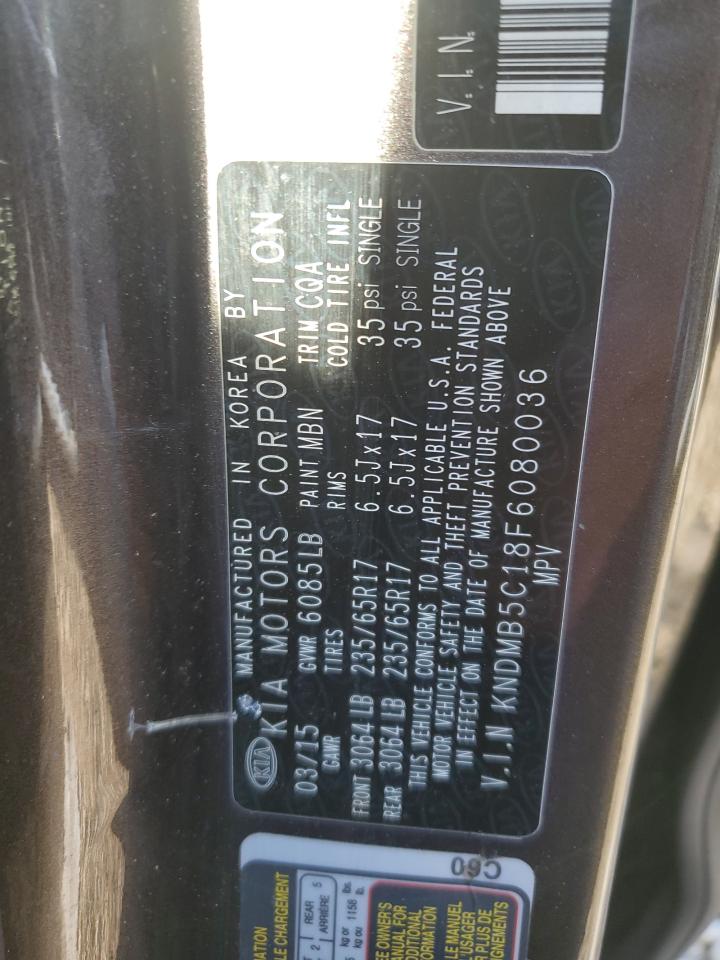 KNDMB5C18F6080036 2015 Kia Sedona Lx