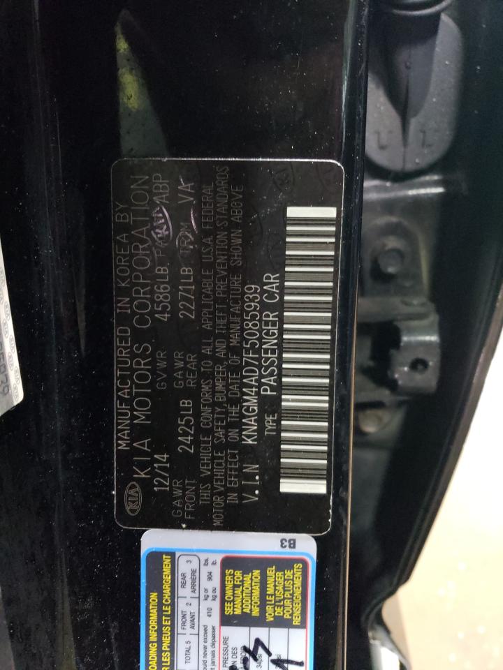 KNAGM4AD7F5085939 2015 Kia Optima Hybrid