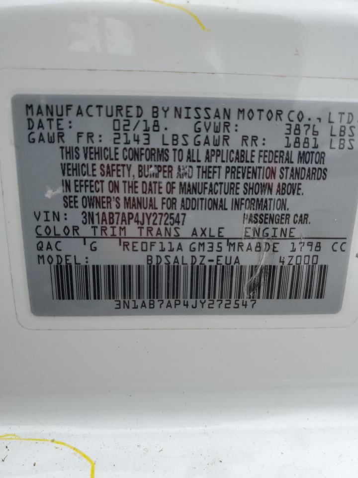 3N1AB7AP4JY272547 NISSAN SENTRA 2018