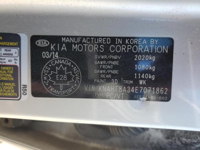 2014 Kia Rondo VIN: KNAHT8A34E7071862 Lot: 52332424