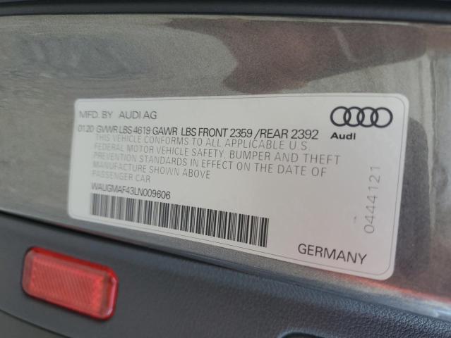 WAUGMAF43LN009606 Audi A4 PREMIUM 12