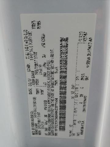 2017 Ford F150 Super Cab VIN: 1FTEX1C88HKC87144 Lot: 50805694