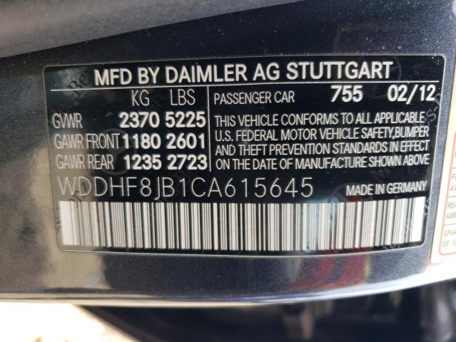 WDDHF8JB1CA615645 2012 Mercedes-Benz E 350 4Matic