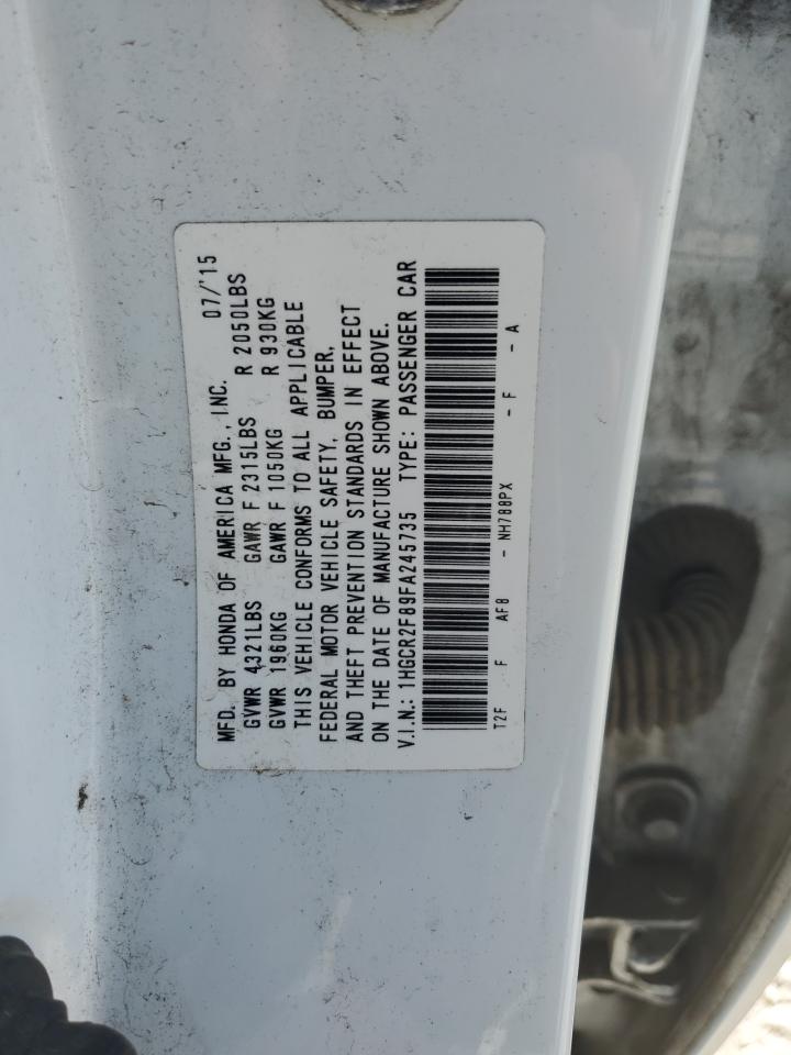 1HGCR2F89FA245735 2015 Honda Accord Exl