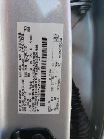 2017 Ford F150 Supercrew VIN: 1FTEW1C83HKD44739 Lot: 50467994