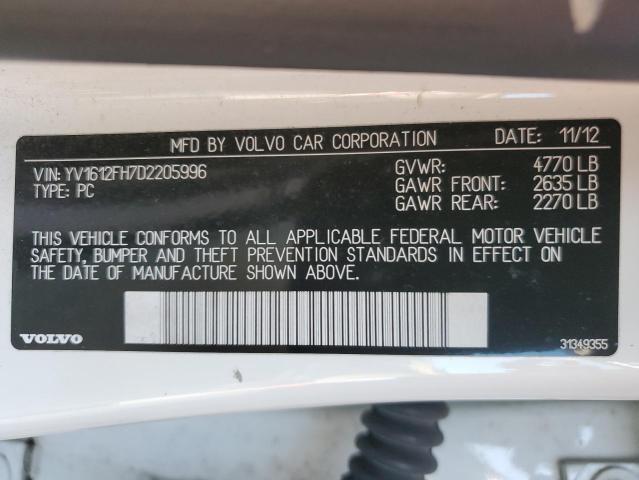 2013 VOLVO S60 T5 - YV1612FH7D2205996