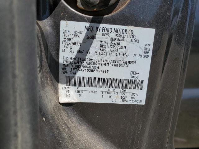 2008 Ford F250 Super Duty VIN: 1FTSX21538EB27995 Lot: 49808764