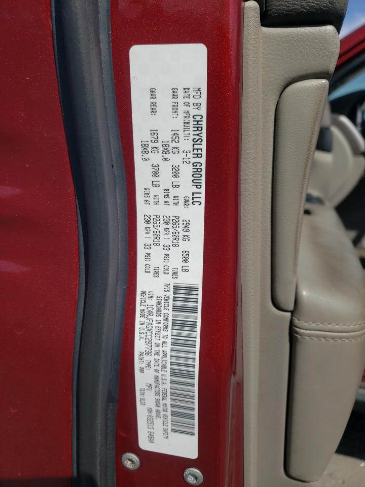 1C4RJFAGXCC297736 2012 Jeep Grand Cherokee Laredo