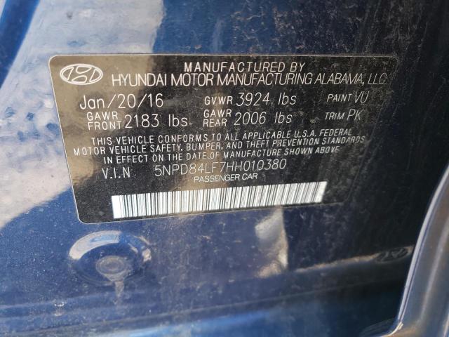 5NPD84LF7HH010380 2017 HYUNDAI ELANTRA - Image 12