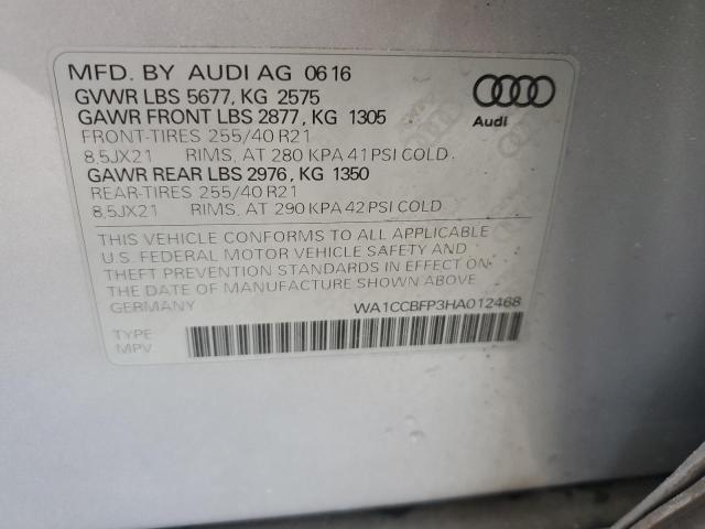 2017 AUDI SQ5 PREMIU - WA1CCBFP3HA012468