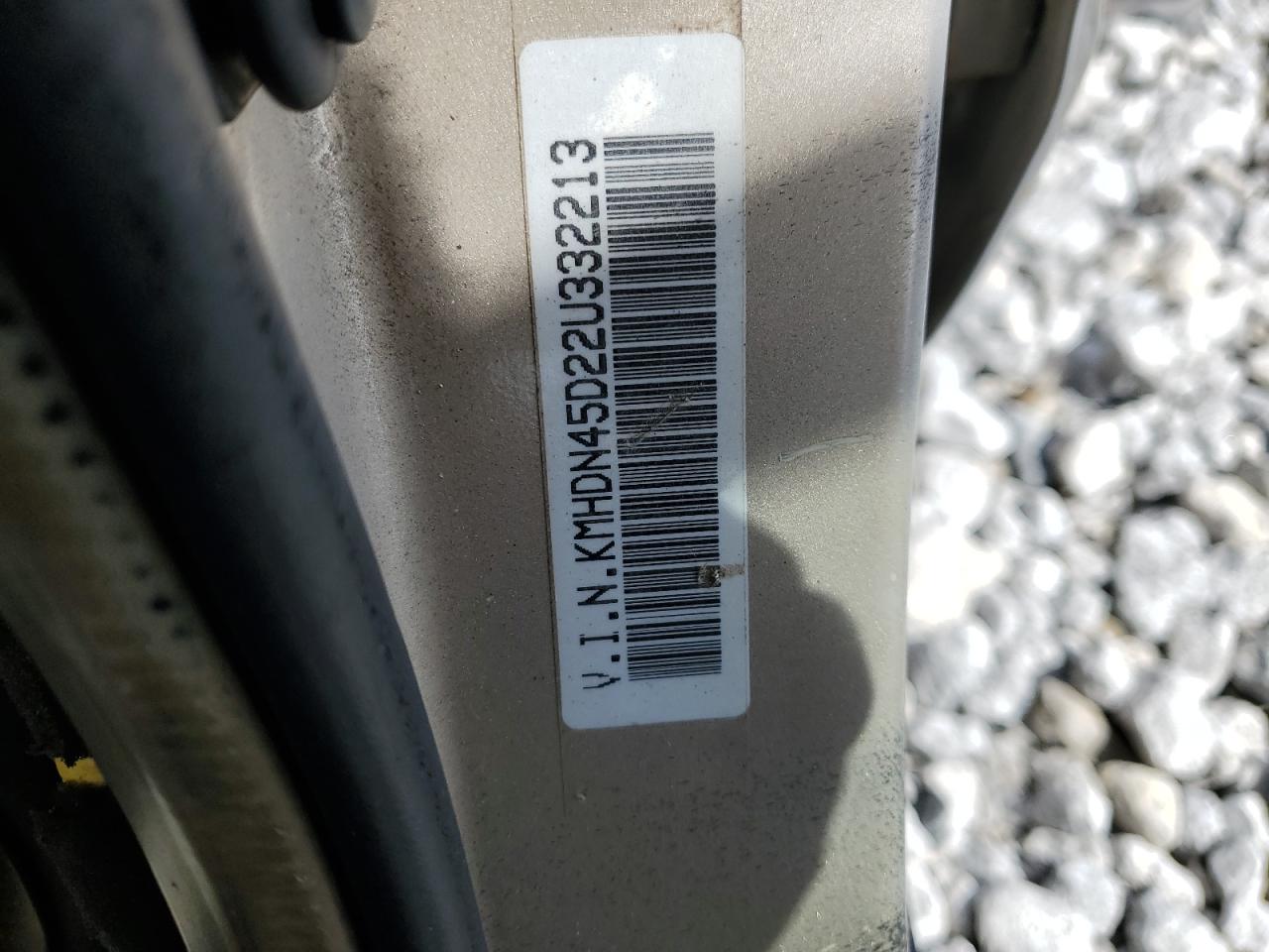 kmhdn45d22u332213 KMHDN45D22U332213 2002 Hyundai Elantra Gls