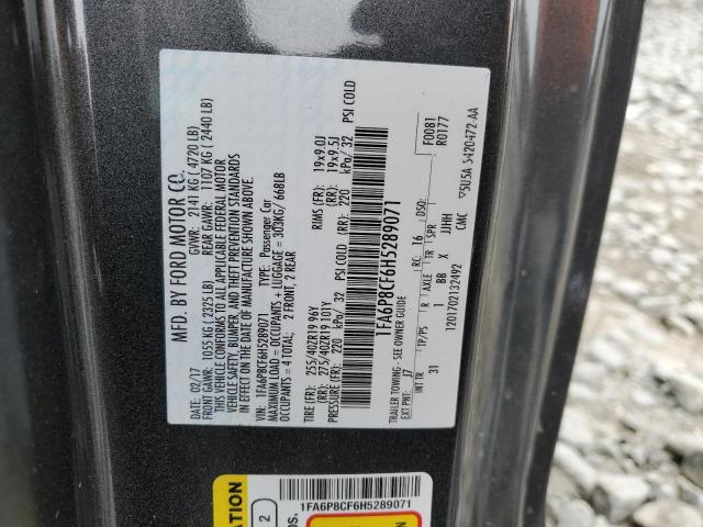 2017 Ford Mustang Gt VIN: 1FA6P8CF6H5289071 Lot: 51339794