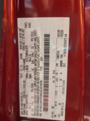 2013 Ford Escape Sel VIN: 1FMCU0HX2DUC41605 Lot: 50529304