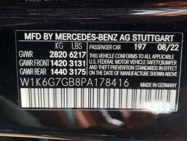 2023 Mercedes-Benz S 580 4Matic VIN: W1K6G7GB8PA178416 Lot: 49684144