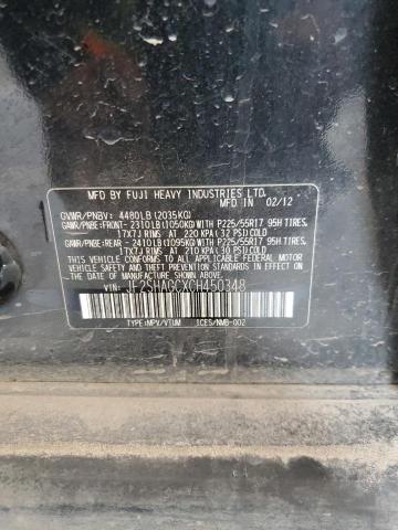 2012 Subaru Forester Touring VIN: JF2SHAGCXCH450348 Lot: 51023374