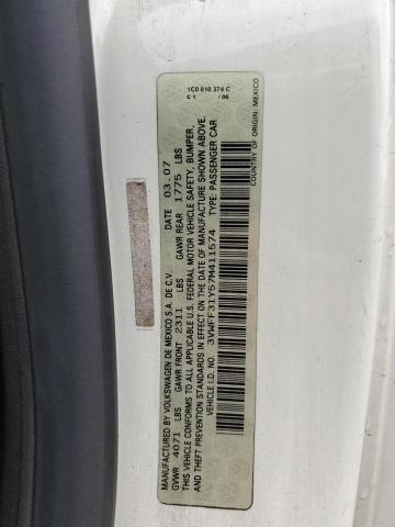 2007 Volkswagen New Beetle Triple White VIN: 3VWFF31Y57M411574 Lot: 49587934