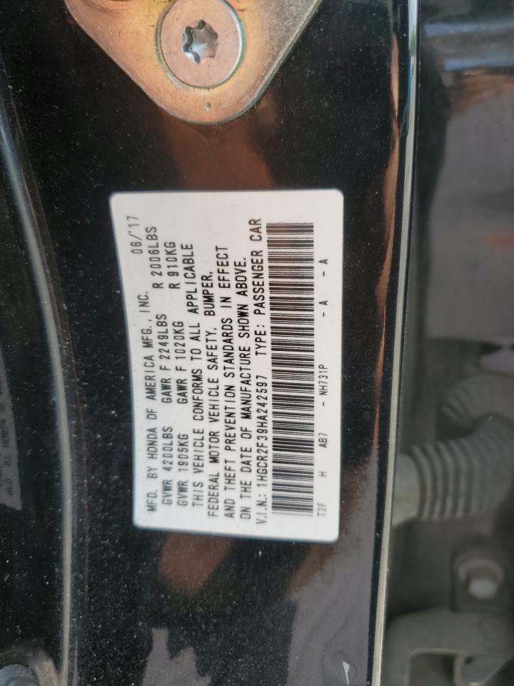 1HGCR2F39HA242597 2017 Honda Accord Lx