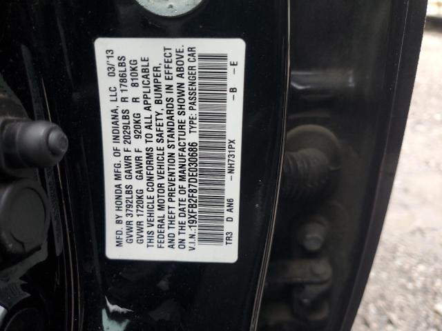 2013 Honda Civic Ex VIN: 19XFB2F87DE030686 Lot: 49630214