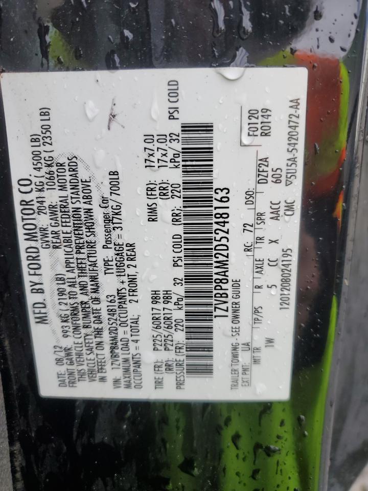 1ZVBP8AM2D5248163 2013 Ford Mustang